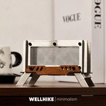 BIV Pink Squirrel 便攜露營迷你香薰爐，不銹鋼香爐，木頭火爐，桌面裝飾品，附贈收納袋 - 白色 - 查看 7