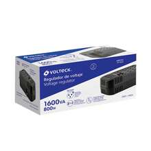 REGULADOR DE VOLTAJE DE 1600 VA / 800 W 8 CONTACTOS RV-1600 VOLTECK 45574 - Negro - Ver 4