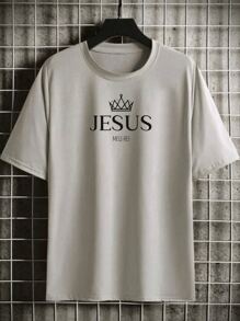 Men T-Shirts - 灰色 - 查看 2