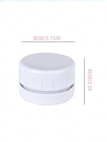 FoBianJie Compact & Mini Cute Desktop Vacuum Cleaner: Keep Your Desk Spotless & Dust- Free! Mini Desktop Vacuum Cleaner And AA Batteries(NOT Including)Powered Keyboard Cleaner Crumbs Confetti Dust Hair For Home SchoolOffice Perfect For Cleaning Up Dust& Mess In Tight Spaces - White - View 10