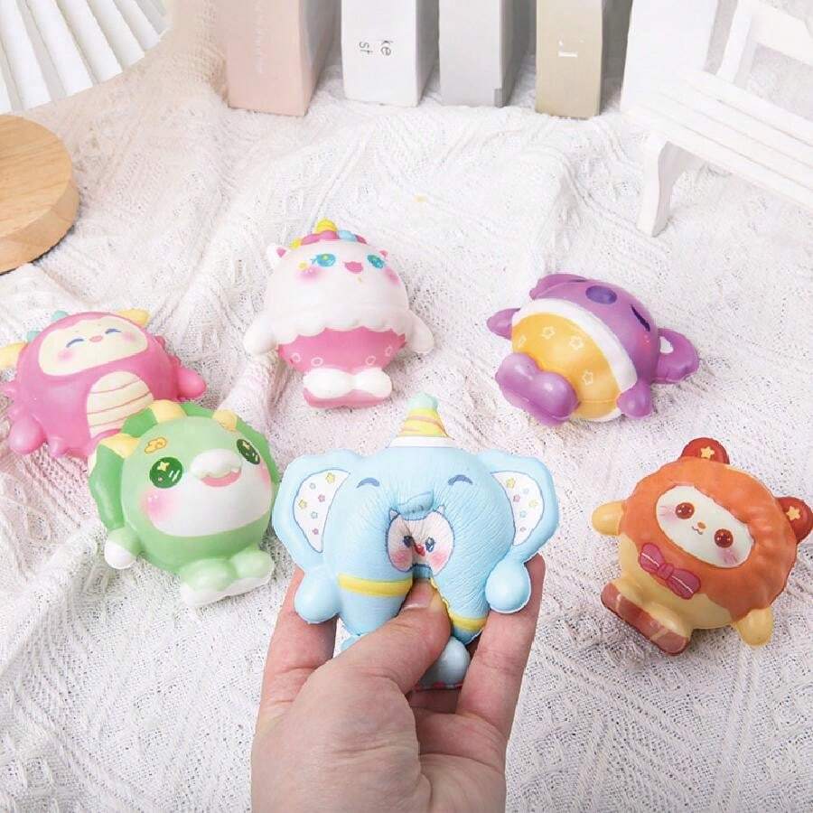 Nhiều lựa chọn đóng gói Đồ chơi giảm căng thẳng động vật trang trại PU phục hồi chậm dễ thương - phong cách khác nhau và màu sắc - Xem 1