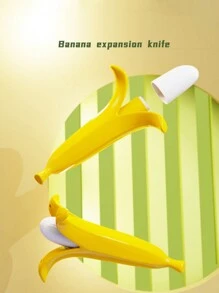 大型可伸縮香蕉劍，重力超越3D列印刀具，搞笑互動玩具，紓壓神器，安慰劍，家庭聚會，派對遊戲和活動，水上遊戲，海灘遊戲 - 黃色 - 查看 3