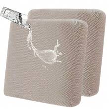 Waterproof Couch Cushion Covers 2PACK Non-Slip Outdoor Patio Seat Cushion Slipcover Stretchable Solid Sofa Seat Cushion Cover, Outdoor Waterproof And Dust-Resistant Sofa Protector, Garden Balcony Sofa Cushion Cover - 卡其色 - 查看 6