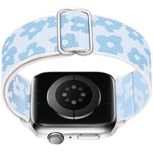 Stretchy Nylon Loop Bands Compatible With Apple Watch 38mm 40mm 41mm 42mm 44mm 49mm Adjustable Soft Elastics Strap Compatible With Apple Watch SE Ultra Apple Watch Series 8/7/6/5/4/3/2/1
