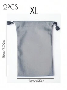 1/2/3 Túi Bảo Quản Mềm Màu Trơn Cho Sạc Dự Phòng USB Bộ Sạc Túi Mềm Dành Cho Pin Ngoài Powerbank Gậy Chụp Hình Di Động Tai Nghe Ngân Hàng Điện Túi Lưu Trữ Ổ Cứng USB Để Đi Du Lịch Đi Ra Ngoài - Màu xám đen - Xem 10