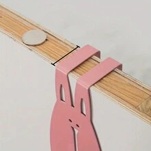 兔子造型門背掛鉤，衣架掛勾可挂衣服