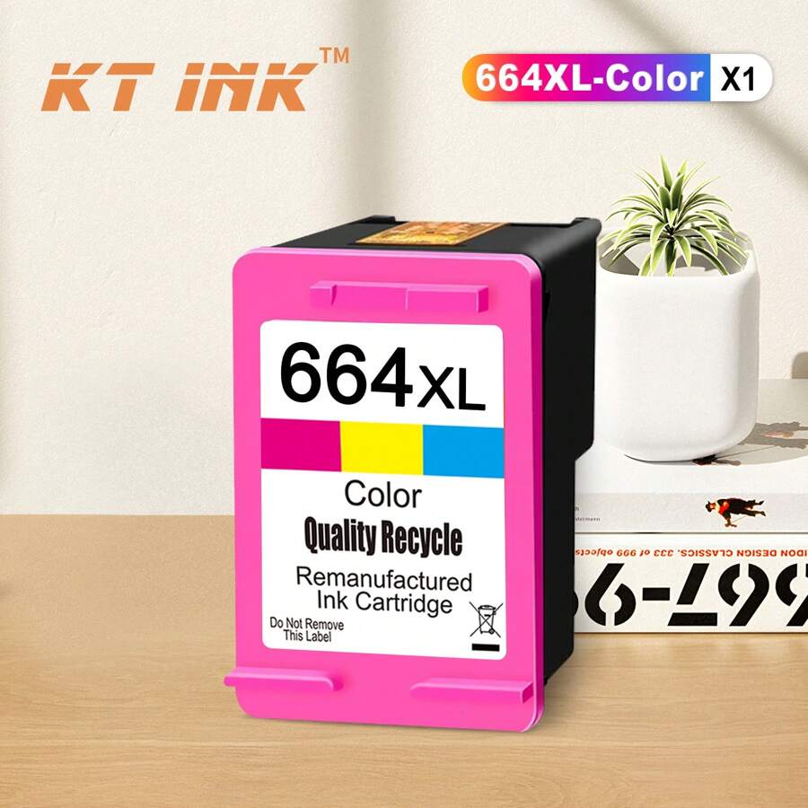 KT INK 664XL 彩色墨盒更换