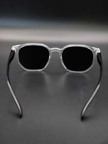Men Fashion Glasses - Transparent and Black Crystal - View 7