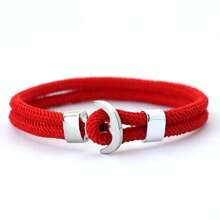 New Unique Men Bracelet Rope Double Layer Milan Thread Navigation Anchor Bracelet  ﻿ ﻿