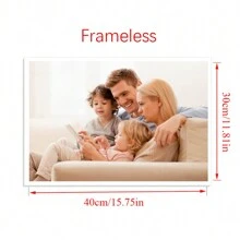 1pc Customized Canvas Wall Art, Available With DIY Wooden Frame Or Frameless Poster, Customizable Photos, Suitable For Family, Loved Ones, Pets, Can Be Hung On Wall For Home, Office, Living Room, Bedroom, Tea Room, Dining Room Decor, Ideal Gift For Birthday, Graduation, Slow Life, Retro, Holiday Calendar - Style 1 - View 23