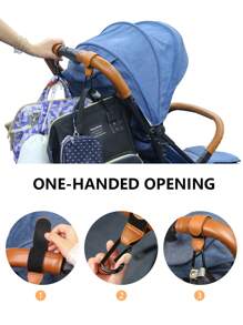 2个婴儿推车挂钩，背包储物袋挂钩，通用婴儿推车挂钩