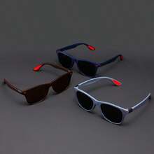 1/3入組復古經典時尚眼鏡女士偏光眼鏡防丟失運動時尚眼鏡男士司機風格釣魚眼鏡 - 8083 年紅 已選中 - 查看 11