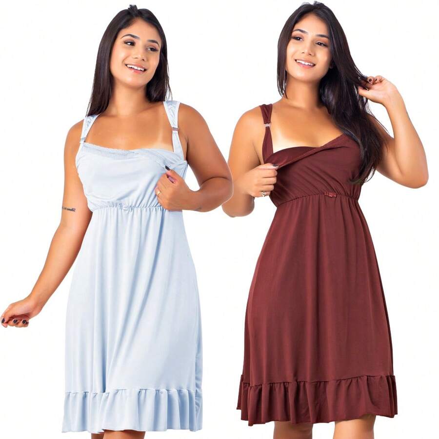 Plus Size Nightgowns & Sleepshirts - White - View 1