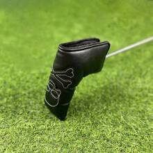 Golf Putter Cover Blade Putter Mallet Putter Cover Headcover Skull Design Golf Club Headcover, Golf Clubs Protector - Black - View 4