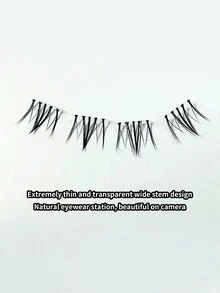 72 Cụm Faux Mink Fur Fluffy Slouchy Mở rộng lông mi giả 3 bước, 12 hàng uốn dài tự nhiên với cuống vô hình, có thể tái sử dụng, để trang điểm hàng ngày & văn phòng - C - Xem 4