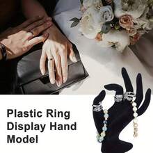 1入組白/黑/棕色OK手勢珠寶架，創意珠寶戒指耳環收納架，桌面珠寶展示飾品，頸鏈手鐲掛展架，適用於梳妝台化妝間商場櫥窗 - 彩色 - 查看 8