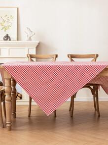 1 件简约圣诞红格子桌布，甜美喜庆的餐具柜/橱柜防尘罩布，日常家居装饰，适合野餐、露营、聚会、晚宴、生日、派对、节日、圣诞节、感恩节 - 紅色 - 查看 10