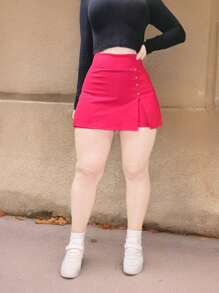 Short falda rojo