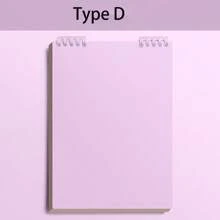 1pc 240-Page Ultra-Simple Solid Color Notebook, 360° Page Turning Detachable, A5 Horizontal Line Notebook - Ideal For Students, Office, Back To School Gifts Back To School - Multicolor - View 6