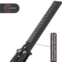 1 pieza Estilo aleatorio, Peine con forma de mariposa plegable, Cepillo de práctica de cuchillo de entrenamiento para principiantes, Juguete de cuchillo de lanzamiento, Cuchillo, Juguetes, Juguetes antiestrés, Navaja mariposa, Cuchillo pequeño - Multicolor - Ver 8