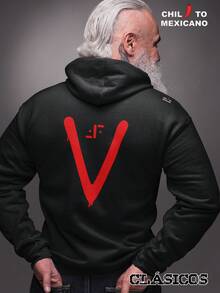SUDADERA CON CAPUCHA (INVASIÓN EXTRATERRESTRE) - Negro - Ver 2