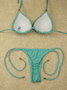 Women Bikini Sets - 薄荷綠 - 查看 2
