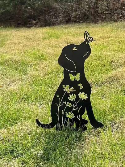 1pc Decorative Garden Stake, Creative Metal Cute Cat Dog Decor, Home & Living, Outdoor & Garden, Yard & Garden Decor, Suitable For Outdoor Activities, Family Events, Birthday Parties, Weddings, Banquets, Parties, Etc. Available In 1pc And 2pcs (A+B) With Multiple Styles To Choose From.
