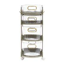 LOYALHEARTDY 4-Tier Plastic Drawer Organizer, 4-Drawer Storage Box, Plastic Storage Cabinet With Universal Wheel  2-Color Could Chooose - 綠色 - 查看 5