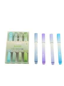 4pcs Saudi Style Creative Fluorescent Pen, Random 2 Packaging - Multicolor - View 4