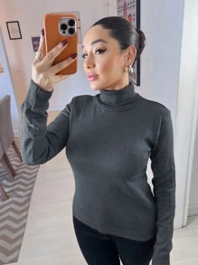Women Sweaters - Dark Grey - View 3