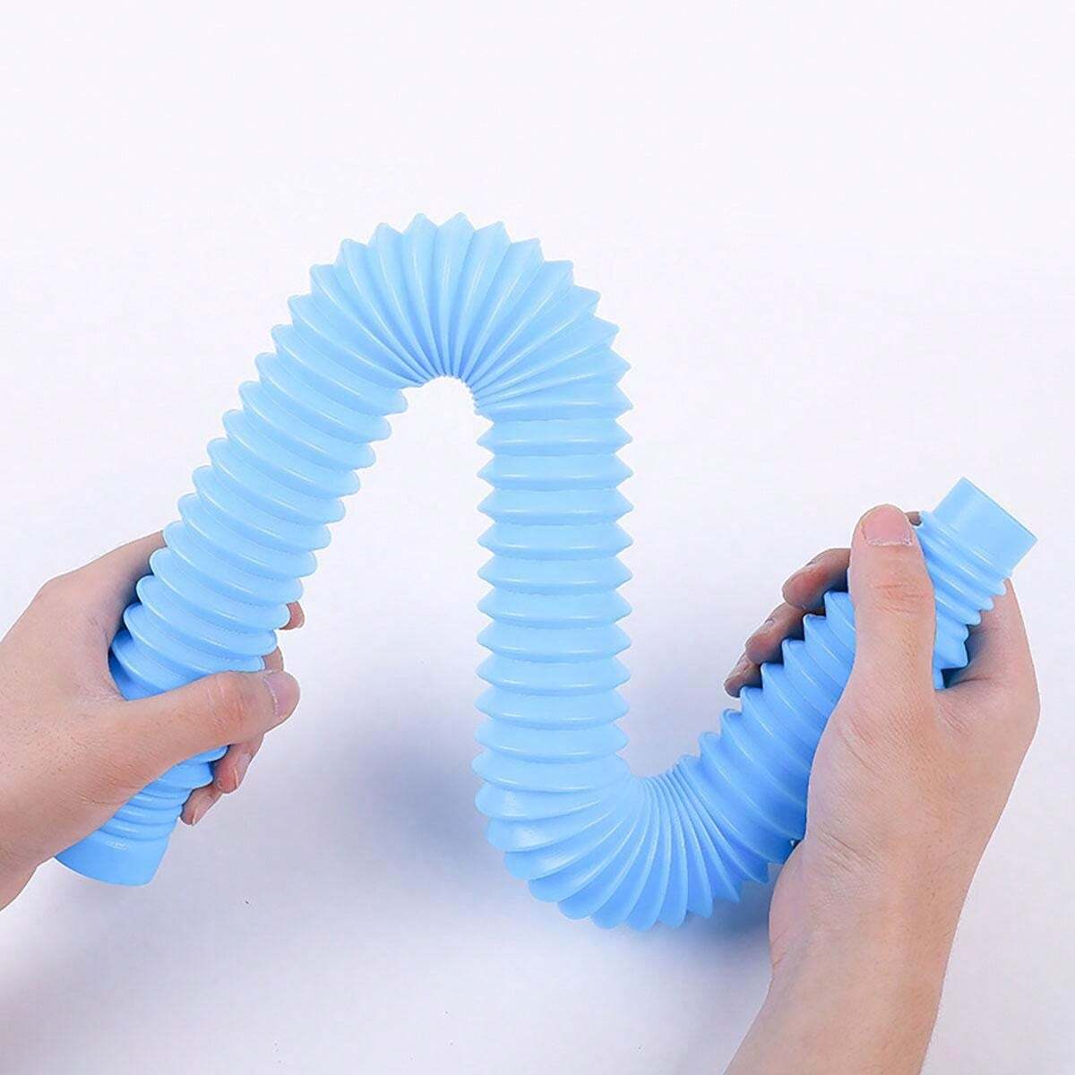 5pcs Pop Tube Sensory Color Stretch Plastic Tube Corrugated DIY