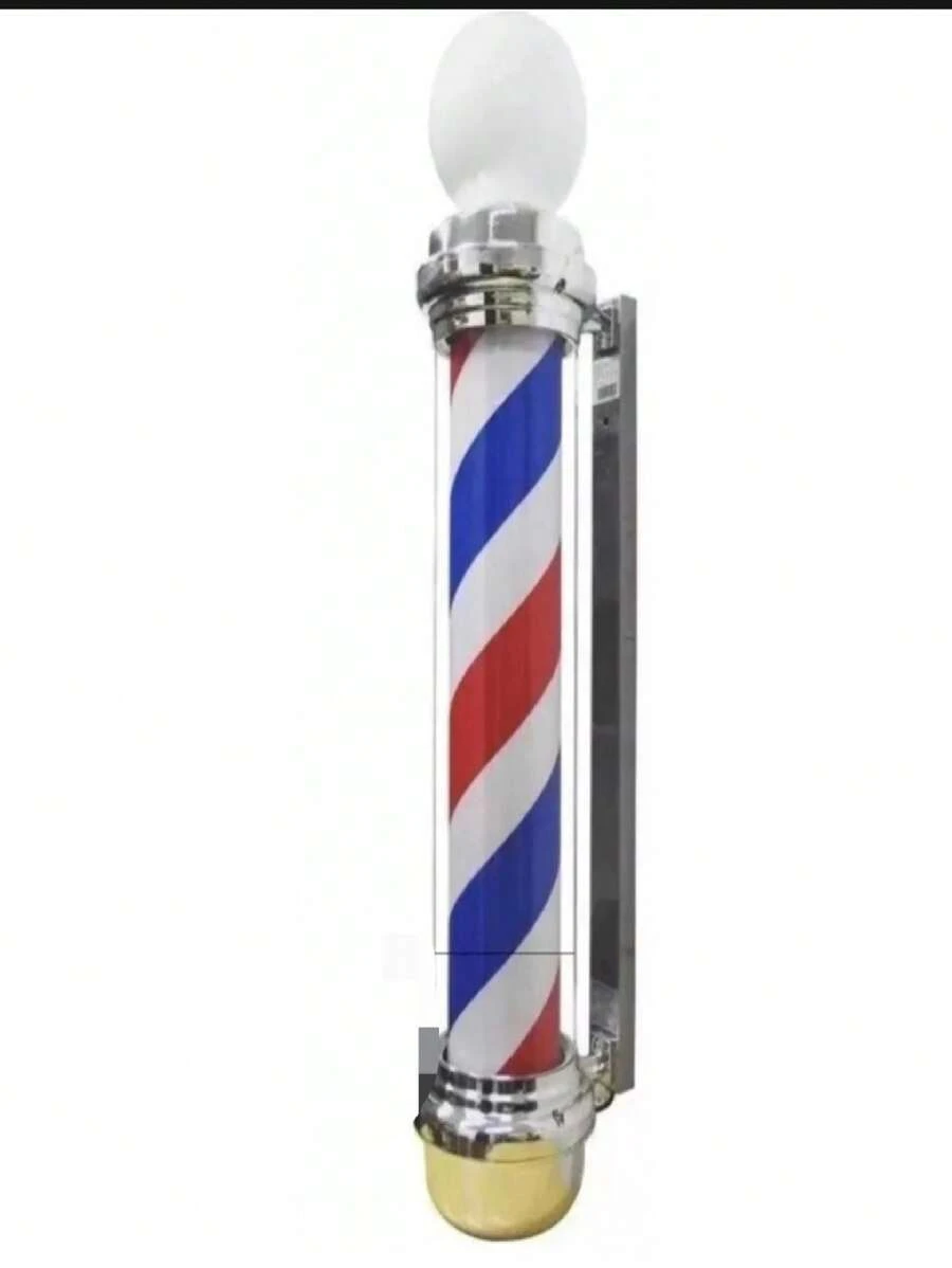 POSTE BOMBILLA CARAMELO ROTATIVO GIRATORIO PARA BARBERIA 103CM CON BOLA  LUZ LED IDEAL PARA TU BARBERIA - Tipo de Enchufe A USA (110-127V) - Ver 1