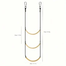 1-Piece 3-Step Adjustable Boat Ladder Extension - Sturdy Boarding Ladder With Safety Hook For Inflatable Boats, Kayaks, Jet Skis, Sailboats - Easily Extends For Easy Boat Entry And Exit