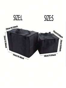 XL/Túi cách nhiệt cực lớn, giữ nóng/lạnh thực phẩm trong nhiều giờ - Túi tạp hóa có thể tái sử dụng, Túi làm mát mềm, Khóa kéo chắc chắn nhẹ, Túi giữ nhiệt không dệt cho bữa trưa, Túi tươi bằng nhôm, Hộp đựng thức ăn mang đi, Túi ăn trưa - màu đen - Xem 9