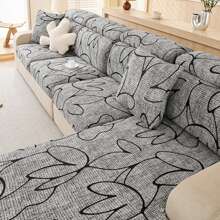 1pc Geometric Printed Milk Silk Stretchable All Season Removable Washable Bath Cap Style Sofa Seat Cover - Multicolor - View 10