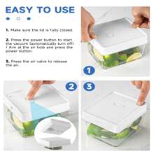 Upgraded Vacuum Seal Containers Set, Vacuum Airtight Food Storage Containers With Spoon, 100% Leak-Proof Kitchen And Pantry Organization, Keep Food Fresh Longer,Snack Containers - White - View 6