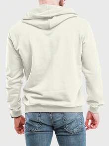 Men Hoodies - 米色 - 查看 2