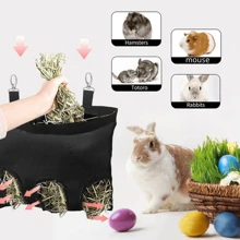600D牛津布悬挂式兔子干草喂食器，适用于兔子及其他小型动物