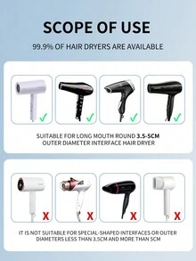 Máy khuếch tán máy sấy tóc có thể gập lại, dùng cho máy sấy tóc, dụng cụ làm đẹp tạo kiểu phù hợp với tóc mỏng, dày, xoăn, gợn sóng, sấy khô và tạo độ phồng - Nhiều màu - Xem 5