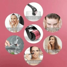 1pc Facial Roller Beauty Tool For Skincare, For Professional & Home Use - Multicolor - View 3