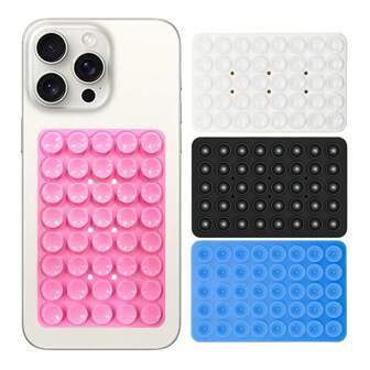 2pcs/Set Suction Cup Phone Case Adhesive Silicon Anti-Slip Hands-Free Phone Accessory Compatible With IPhone And Phone Cases, Ideal For Selfies And Videos. Silicon Suction Cup Phone Stand Available In 4 Colors, Easy To Install. Can Be Used As Hands-Free Stand, Mirror Stand