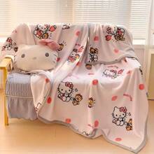 1pc 150cm Blanket - Ultra-Soft Flannel, Warm & Snug Feel, Perfect For Relaxing At Home-Melody,Home Decoration