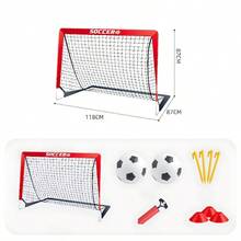 Foldable Portable Soccer Goal Net Set, Outdoor Sports Toy, Sports Equipment - Red - View 5