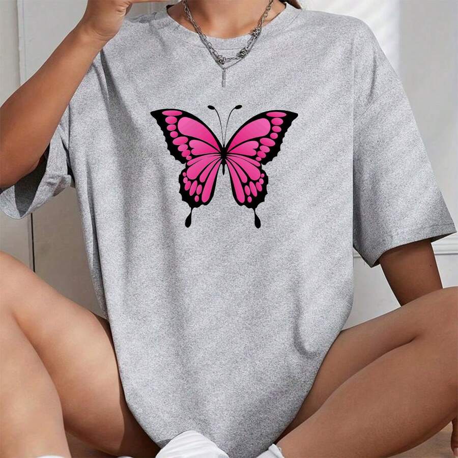 Women T-Shirts - 灰色 - 查看 1