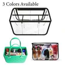 Clear Beach Bag Organizer Original Accessories For , PVC Waterproof Inner Bag Fits Large Bag With Separated Compartment Interior Bag, Storage Bag Suitable For  Organizing Your Bag And Divide Space - Multicolor - View 1