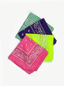 1入組男士經典印花街頭風格戶外運動自行車多功能嘻哈圍巾頭帶頭巾 - 彩色 - 查看 3