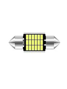 Lâmpada Led Cob Torpedo Led Cree Canbus Canceller Teto Placa - 31mm - Visão 1