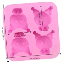 Cinnamon Dog,   Licensed 4-Cavity Silicone Baking Mold For Cakes, Chocolates, And Decorations - Food Contact Safe, Flexible DIY Bakeware For Commercial And Home Use - Multicolor - View 6