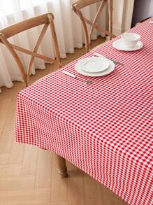 1 件简约圣诞红格子桌布，甜美喜庆的餐具柜/橱柜防尘罩布，日常家居装饰，适合野餐、露营、聚会、晚宴、生日、派对、节日、圣诞节、感恩节 - 紅色 - 查看 19
