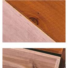 1入組3層抽屜臥室梳妝台，組裝布牆壁衣櫃收納盒，適用於兒童房、嬰兒房、客廳、門廳櫥櫃收納 - 棕色 - 查看 5